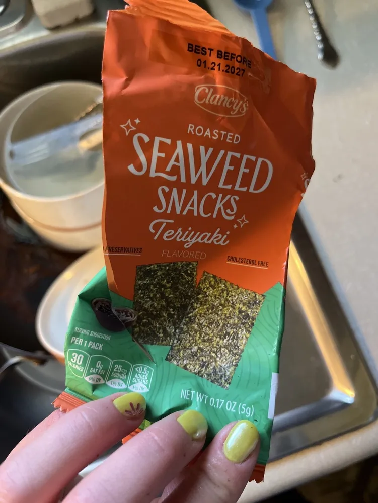 Roasted Seaweed Snacks Teriyaki Flavored