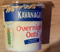 Overnight oats strawberry and chia seeds