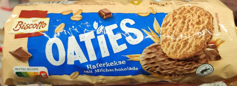 Oaties haferkekse mit Milchschokolade