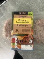 Cheese & Jalapeño Chili Pork Burgers
