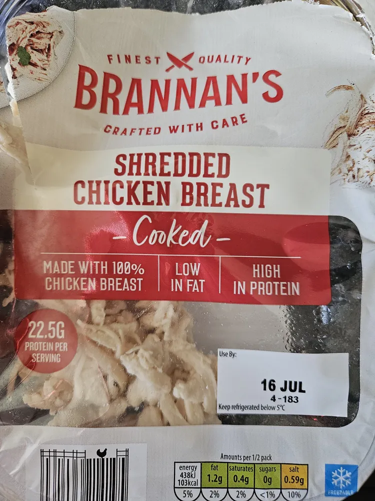 shredded chicken breast
