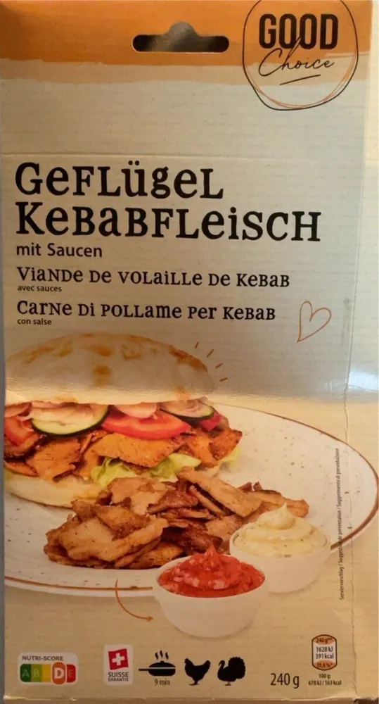 Geflügel Kebabfleiscg