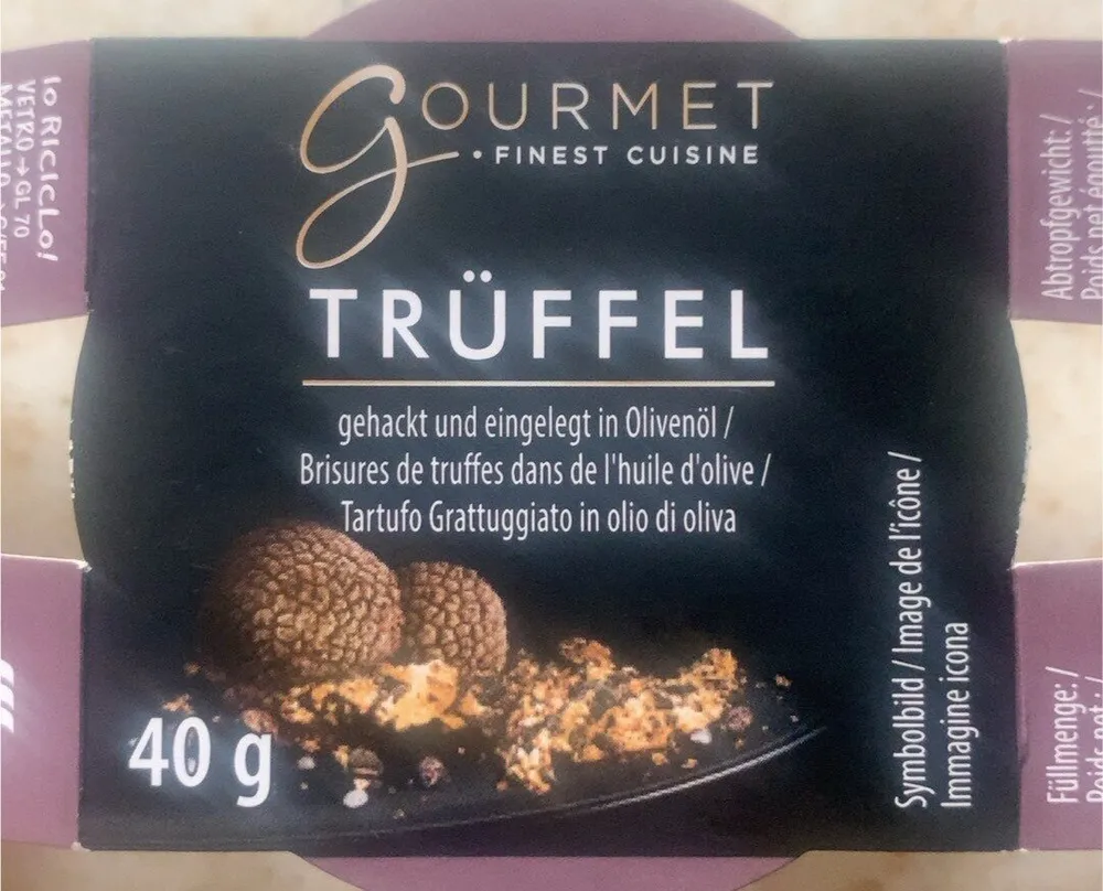 Tartufo grattugiato in olio di oliva