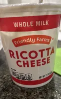 Whole Milk Ricotta Cheese