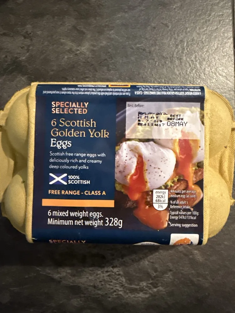 Scottish Golden Yolk Eggs