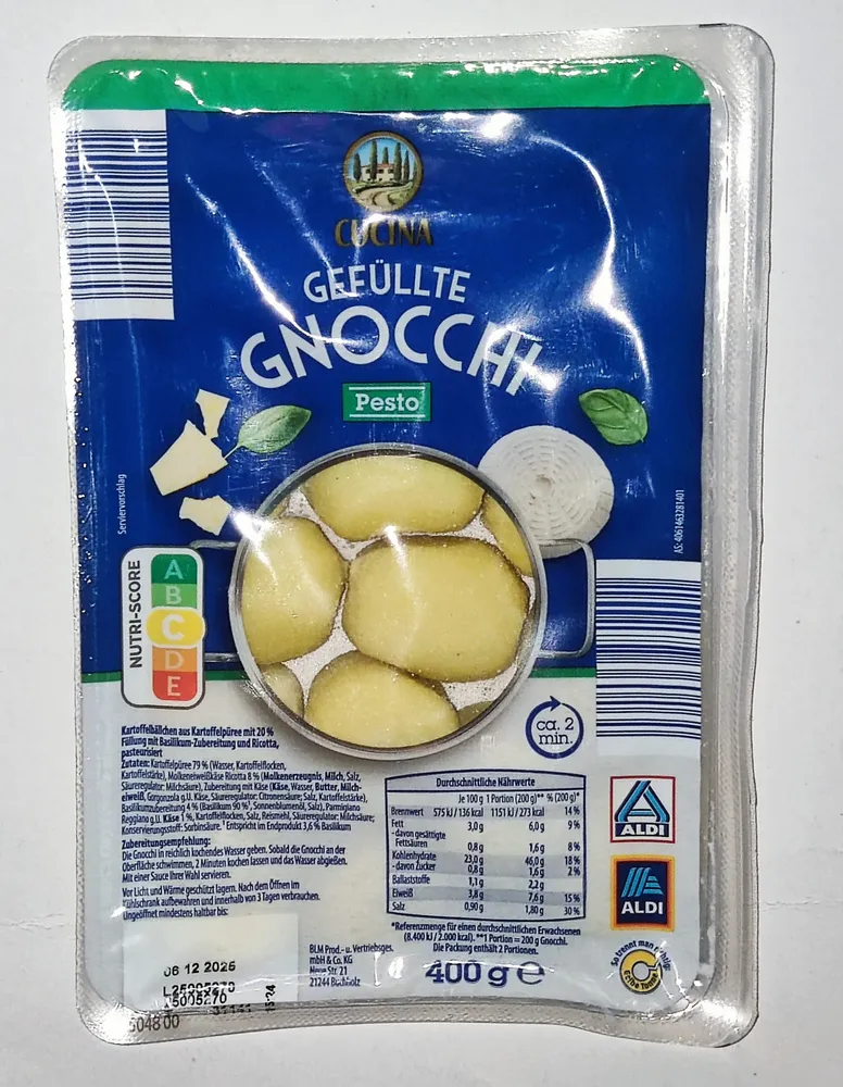 Gefüllte Gnocchi - Pesto