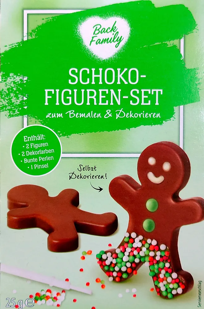 Schoko-Figuren-Set zum Bemalen und Dekorieren