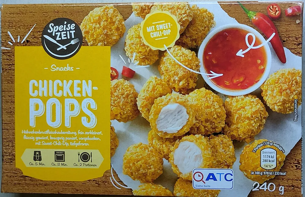 Chicken-Pops mit Sweet-Chili-Dip