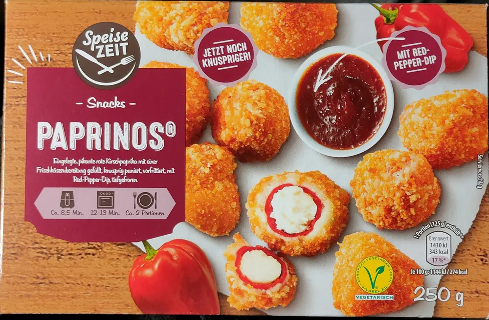 Paprinos mit Red-Pepper-Dip