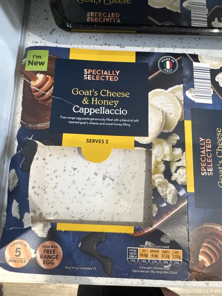 Goats Cheese & Honey Cappellaccio