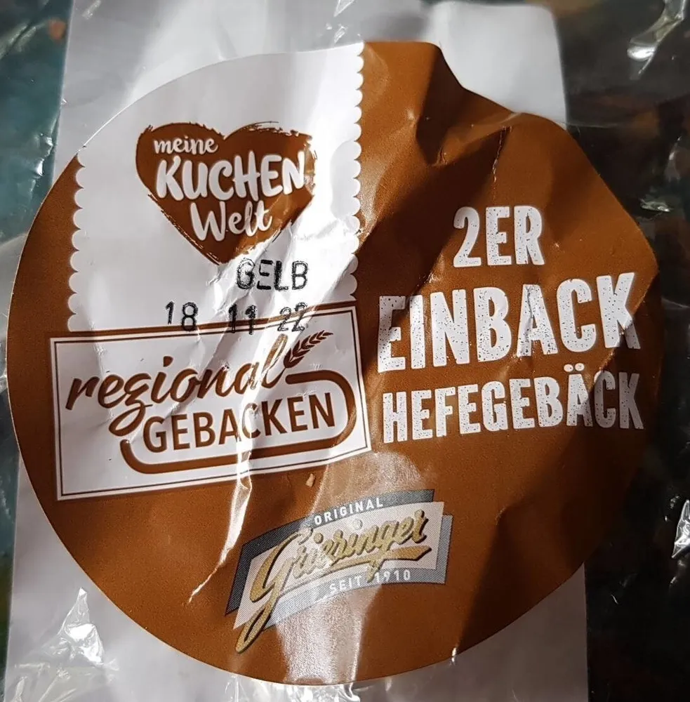 2er Einback Hefegebäck