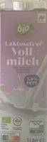 Laktosefreie Bio-Vollmilch 3,8 % Fett