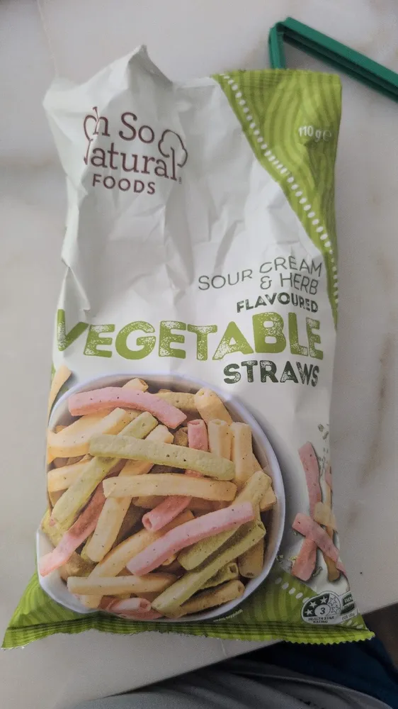Sour Cream & Herb Flavoured Vegetable Straws