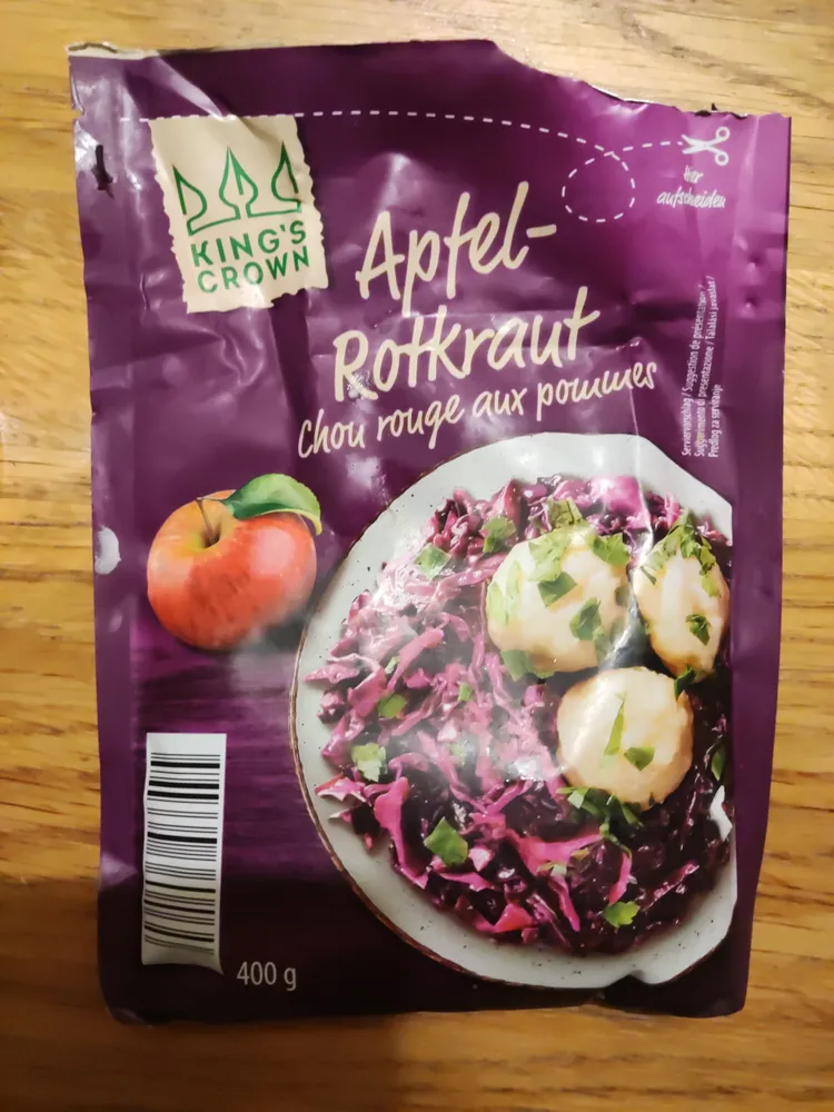 Apfelrotkraut