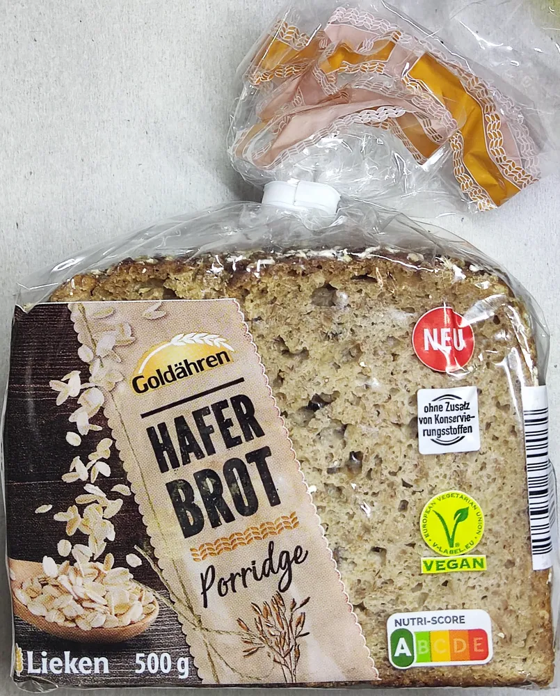 Hafer-Brot Porridge