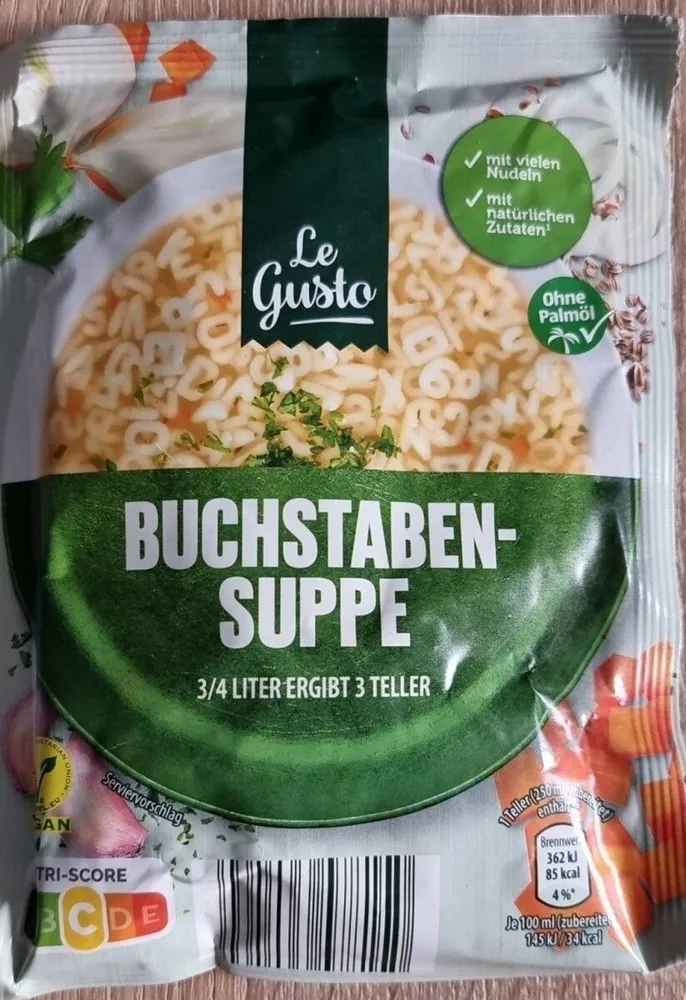 BUCHSTABEN-SUPPE