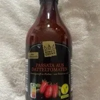 ALDI KING’S CROWN Passata aus Datteltomaten Sonnengereift in Italien 1.19€ 330-g-Flasche 1kg 3.61€