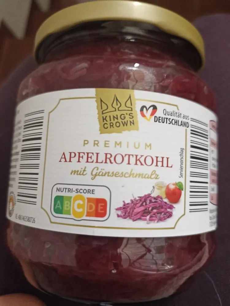 Apfelrotkohl mit Gänseschmalz