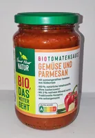Bio-Tomatensauce - Gemüse und Parmesan