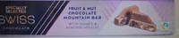 Fruit & nut Swiss Chocolate Mountain bar