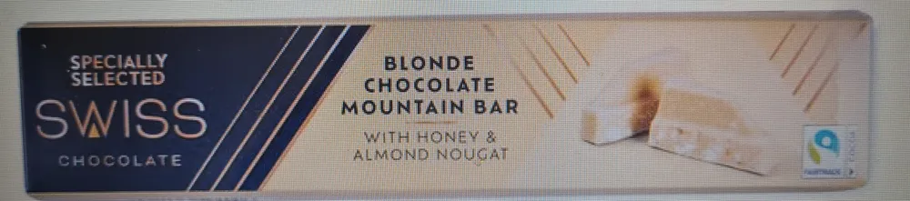 Swiss Blonde Chocolate Mountain Bar