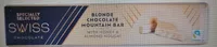 Swiss Blonde Chocolate Mountain Bar