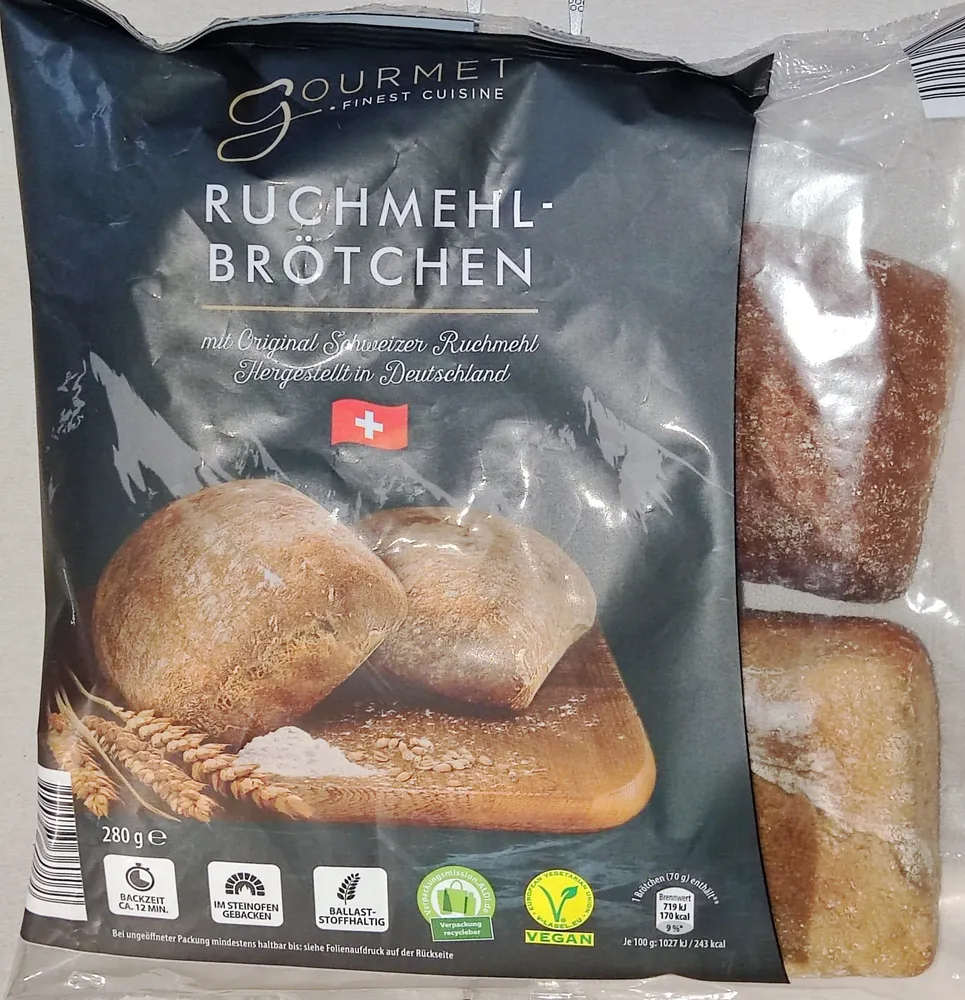 Ruchmehl-Brötchen zum Aufbacken