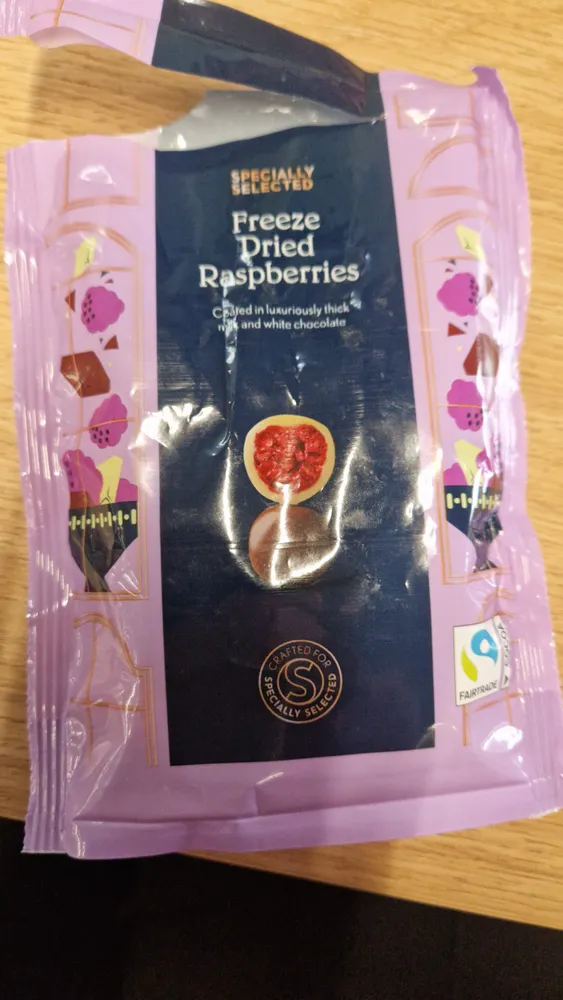 Freeze dried raspberries