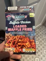 Buffalo Chicken Loaded waffle Fries