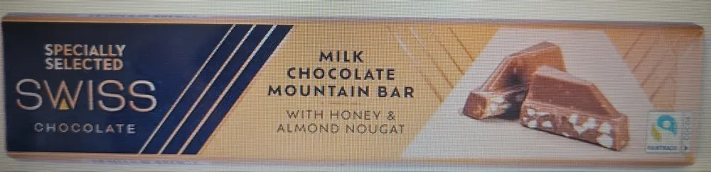 Swiss milk chocolate Mountain bar