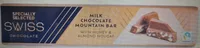 Swiss milk chocolate Mountain bar