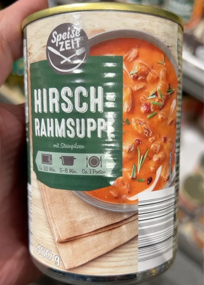 Hirsch Rahmsuppe