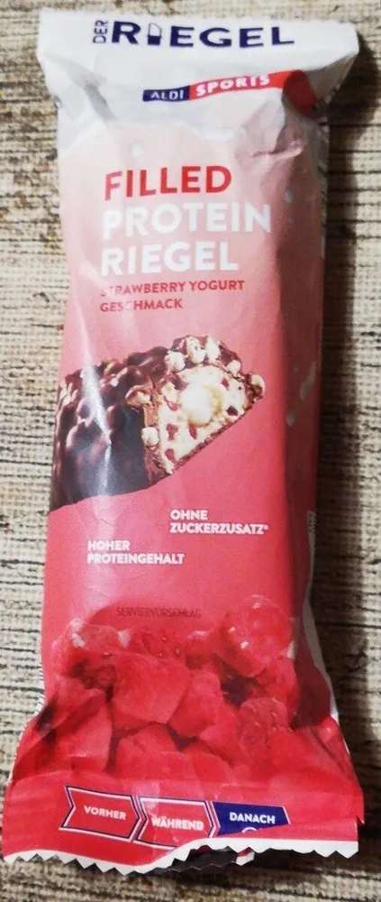 Filled Protein Riegel Strawberry Yogurt Geschmack