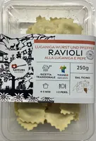 Raviolis à la saucisse Luganiga et au poivre