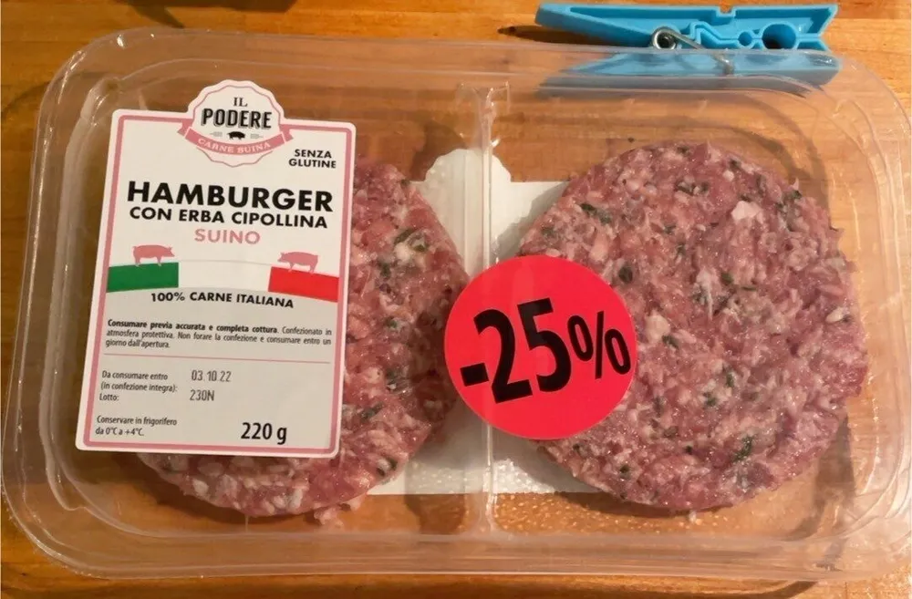 Hamburger con erba cipollina