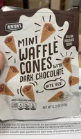 Mini Waffle Cones with Dark Chocolate