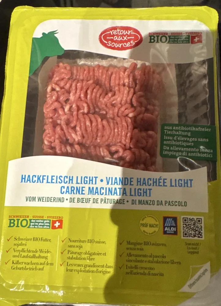Viqnde hachée bio de pâturage light