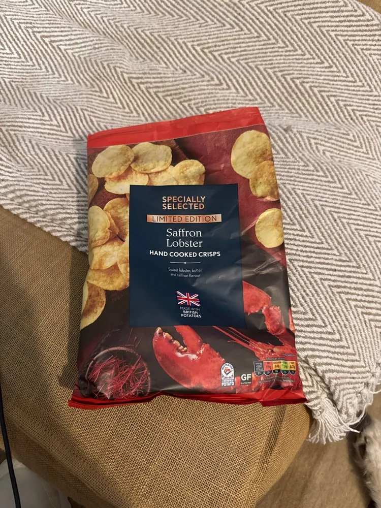 Safron Lobster Hand Cooked Chips