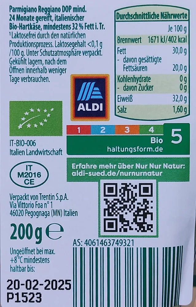 Bio-Parmigiano Reggiano