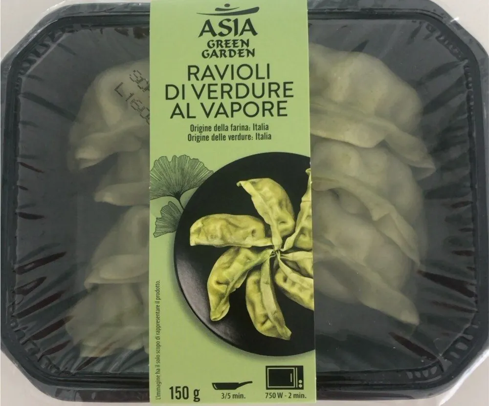 Ravioli di verdure al vapore