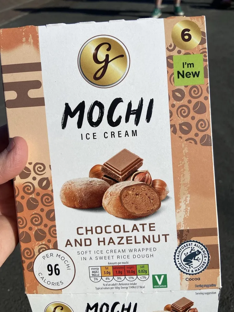HT YNON APNYM G MOCHI ICE CREAM PER CHOCOLATE AND