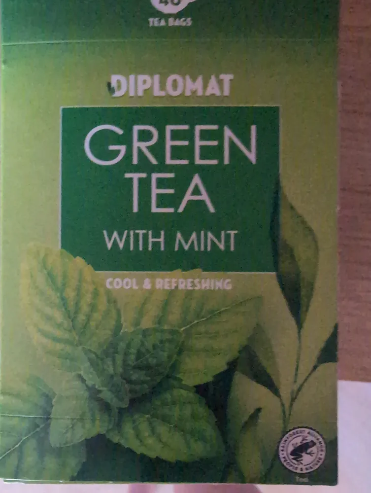 Green tea with mint