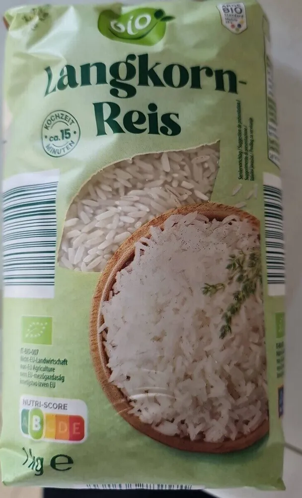 Langkornreis Bio