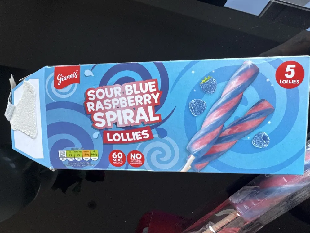 sour blue lollies