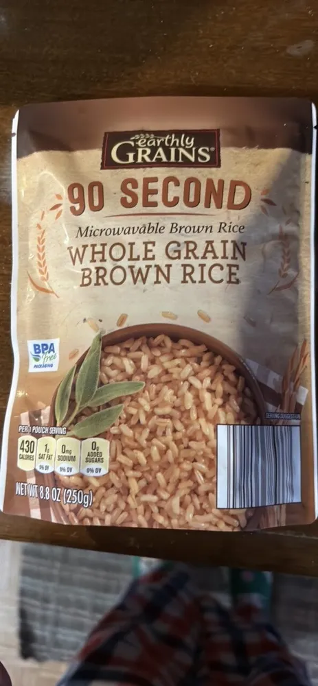 Microwavable Brown Rice Whole Grain Brown Rice