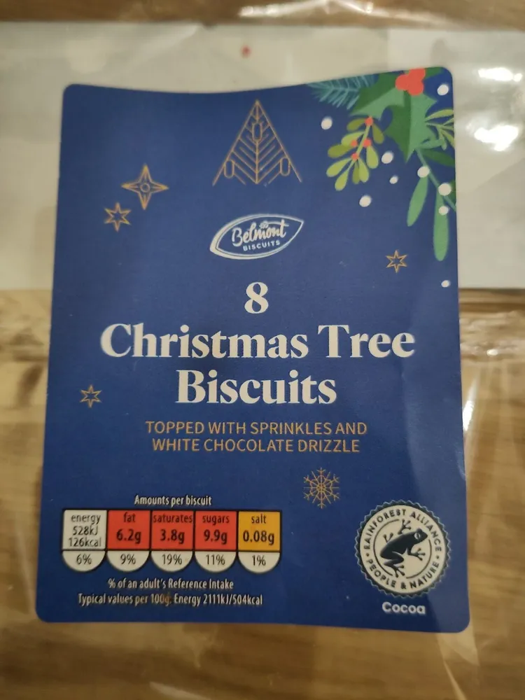 Christmas Tree Biscuit
