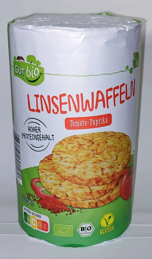 Bio-Linsenwaffeln - Tomate-Paprika