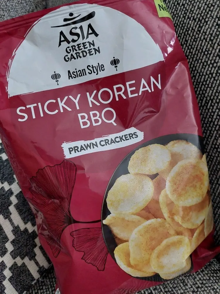 sticky Korean bbq prawn crackers