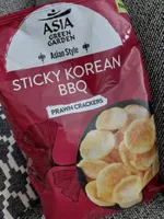 sticky Korean bbq prawn crackers