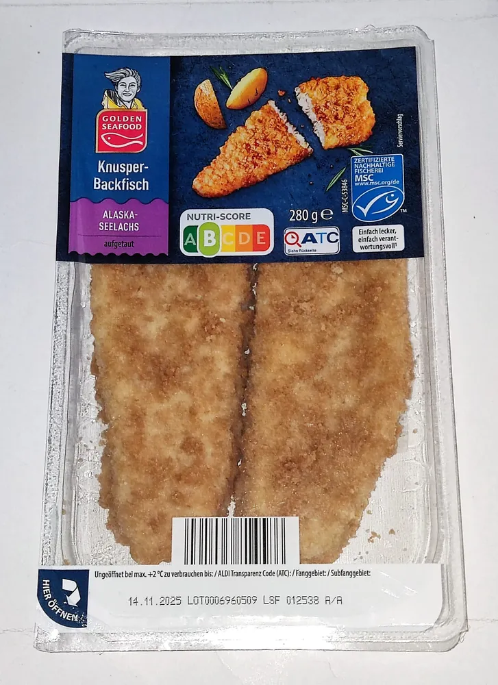Knusper-Backfisch Alaska-Seelachs